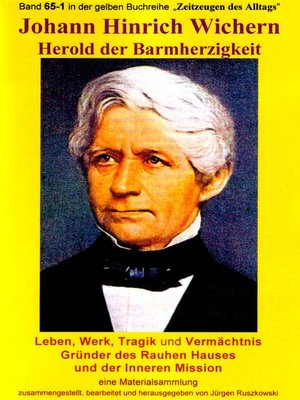 cover image of Johann Hinrich Wichern--Herold der Barmherzigkeit